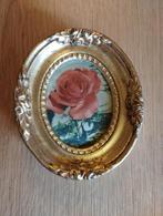 Antiek Victoriaans gouden frame met rozenverf, Ophalen