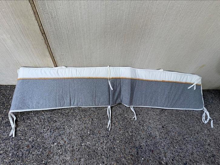 ChildHome - Parkrand - Wit Grijs Geel - 340x35cm, Kinderen en Baby's, Babyparken, Zo goed als nieuw, Overige vormen, Boxkleed