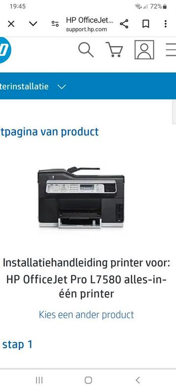 Printer HP Officejet Pro   L7580 All-in- one.