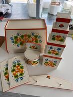 Retro keukenset in hout, Ophalen, Zo goed als nieuw