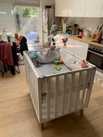 Quax babypark Romain met omranding en mobiel, Ophalen, Zo goed als nieuw, Vierkant, In hoogte verstelbaar