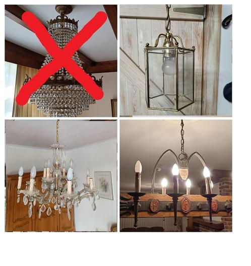 10 divese lusters, lampe en plafondlampen vanaf 8 euro, Huis en Inrichting, Lampen | Plafondlampen, Gebruikt, Ophalen
