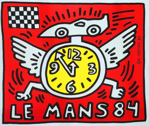Keith Haring - Le Mans 84 - Offset-Litho, Antiek en Kunst, Kunst | Litho's en Zeefdrukken, Verzenden