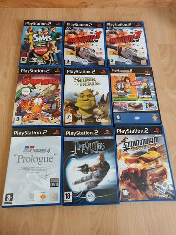 9 playstation 2 games beschikbaar voor biedingen