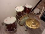 Drumstel Pearl, roodbruin, Musique & Instruments, Batteries & Percussions, Enlèvement, Utilisé, Pearl
