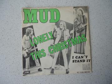 Single van" MUD" Lonely This Christmas anno 1974. beschikbaar voor biedingen