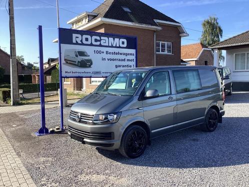 volkswagen transporter 20tdi 2016 dubbel/cabine euro/6 airco, Autos, Camionnettes & Utilitaires, Entreprise, Achat, ABS, Airbags