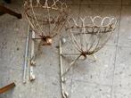 Antieke ijzeren plantenhangers, Antiquités & Art, Antiquités | Accessoires de maison, Enlèvement