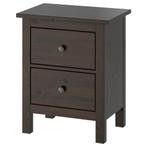 IKEA Hemnes zwarte nachtkastjes (2), Huis en Inrichting, Ophalen, 55 tot 70 cm, Zo goed als nieuw, 45 tot 65 cm