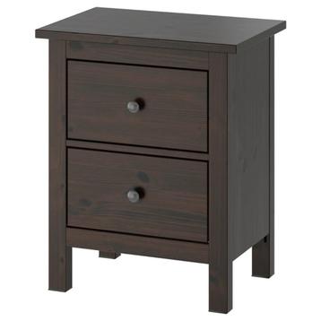 IKEA Hemnes zwarte nachtkastjes (2) beschikbaar voor biedingen
