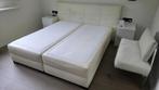 Gratis - Boxspring bed af te halen!, Ophalen, Gebruikt, Wit, Tweepersoons