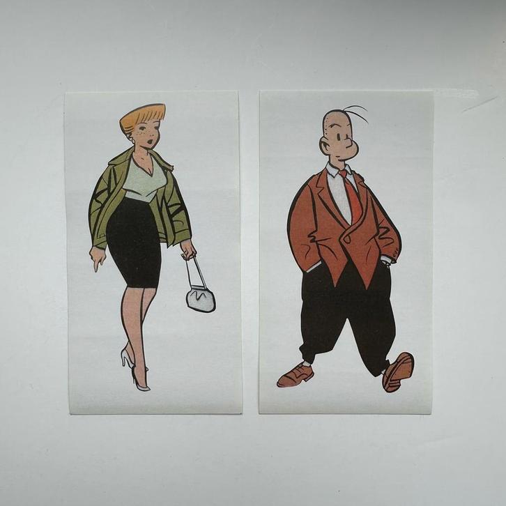 Chaland : Freddy Lombard autocollants de Sweep et Dina, Collections, Personnages de BD, Neuf, Image, Affiche ou Autocollant, Autres personnages