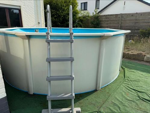Zwembad  diameter 4meter, Tuin en Terras, Zwembaden, Gebruikt, Inbouwzwembad, 80 tot 120 cm, 400 cm of meer, 300 cm of meer, Rechthoekig