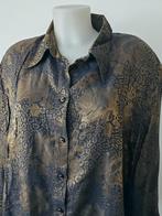 Lange blouse, tuniek met felle print, maat 48, Ophalen of Verzenden, Blauw