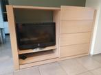 Wandmeubel witte eik, Huis en Inrichting, Kasten | Wandmeubels, Ophalen, 200 tot 250 cm, 50 tot 75 cm, Gebruikt
