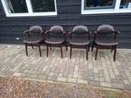 4 chaises en corne de vachette tissées, Enlèvement ou Envoi, Brun, Utilisé, Tissus