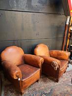 Oude lederen zetels 2 stuks, Enlèvement
