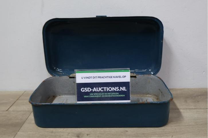 Vintage emaille broodtrommel, Collections, Rétro