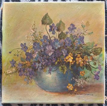 Schilderij: Vaas met bloemen beschikbaar voor biedingen
