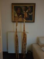 Twee grote houten giraffen, Ophalen, Zo goed als nieuw