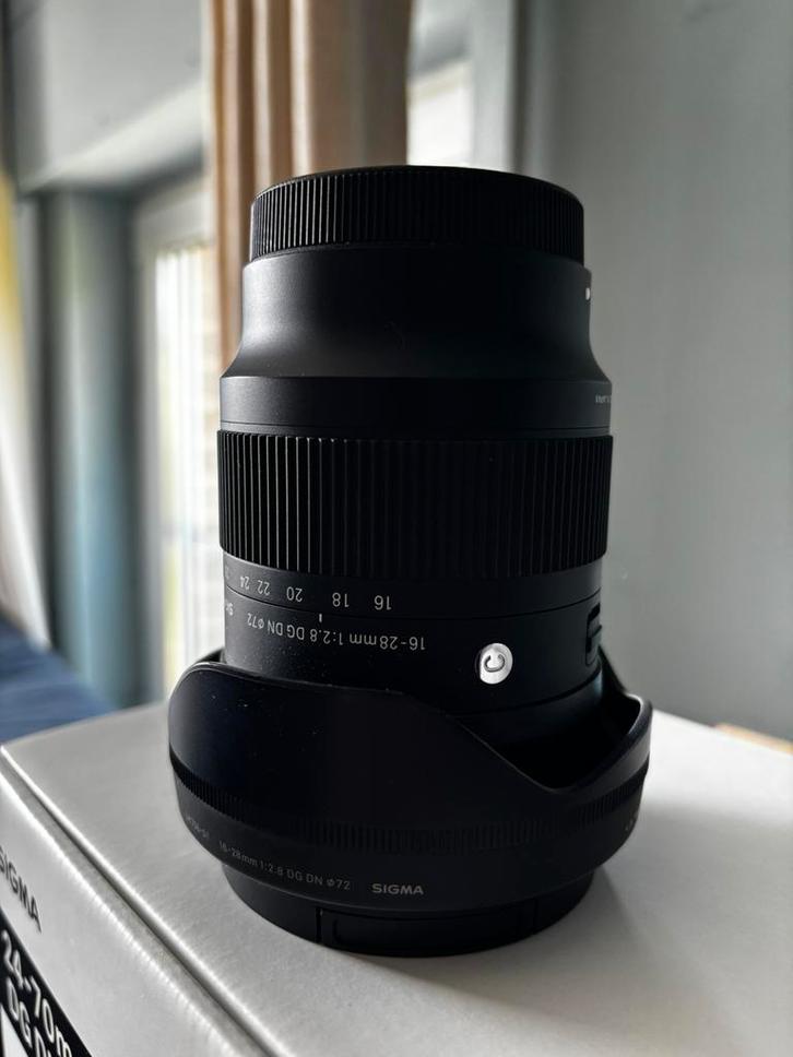 Sigma 16-28 F2.8 DG DN | contemporary For Sony, Audio, Tv en Foto, Foto | Lenzen en Objectieven, Zo goed als nieuw, Groothoeklens