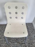 4 witte stoelen - multiplex hout, Ophalen, Gebruikt, Wit, Vier