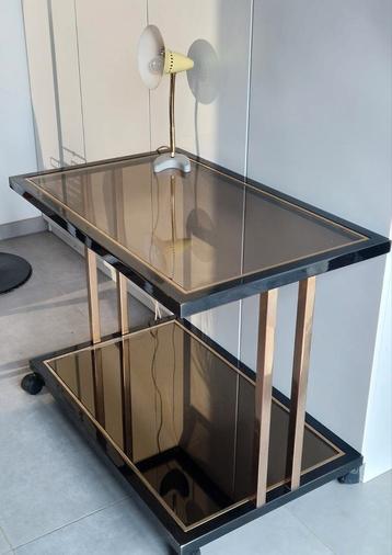 Hollywood Regency Trolley Door Belgo Chrom – jaren  70
 beschikbaar voor biedingen