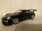 AUTOART PORSCHE 997 GT3 CUP 1/18 BLACK, Ophalen, Zo goed als nieuw, Auto, Autoart