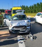 Mini one - 2010 (schadewagen), Auto's, Voorwielaandrijving, Euro 5, Stof, Zwart