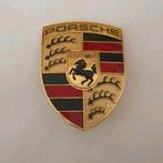 Porsche metalen capot logo +- 68 mm x +- 50 mm, Voor, Porsche, Nieuw, Ophalen of Verzenden