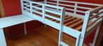 hoogslaper  1 persoon bed met bureautje, 90 cm, Enlèvement, Utilisé, Lit mezzanine