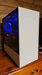 1080P GAMING RIG zwart wit RGB Ryzen 5 Nvidia 8GB Win11, Computers en Software, Desktop Pc's, Gebruikt, Gaming, HDD, Met videokaart