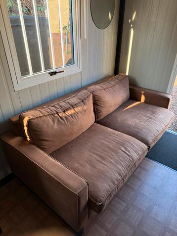 Cognac kleurige sofa van Seats&Sofas beschikbaar voor biedingen