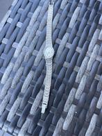 vintage horloge voor dames zilver collectorsitem, Polshorloge, 1960 of later, Met ketting, Zilver