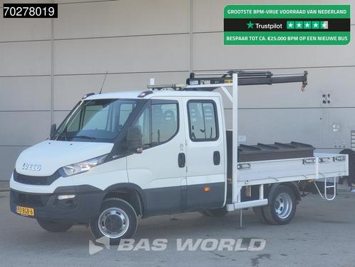 Iveco Daily 50C17 3.0L Automaat DC Open laadbak Kraan Hiab 0, Auto's, Bestelwagens en Lichte vracht, Bedrijf, Te koop, Airconditioning