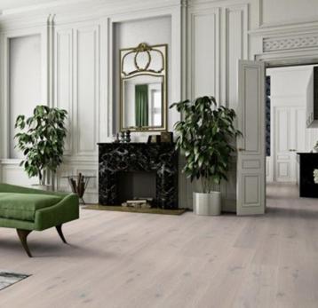 EIKEN VLOER, MULTIPLANK GEOLIED WIT, 190MM BREED beschikbaar voor biedingen