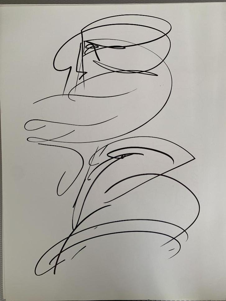 Jeanine Behaeghel - dubbelzijdige tekeningen - 25€ per stuk, Antiek en Kunst, Kunst | Tekeningen en Fotografie, Verzenden