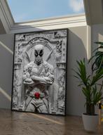 Uniek XXL Glasschilderij | Deadpool in Marble - 6 sizes, Oorspronkelijke maker, Verzenden, Nieuw, 125 cm of meer