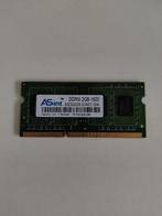 RAM geheugen - ASINT 2GB SODIMM DDR3 1.600MT/s, Computers en Software, 2 GB, Gebruikt, Ophalen of Verzenden, Laptop