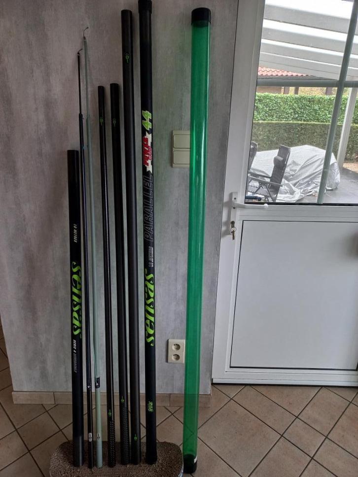 Sensas Parallel Power Carp 44   10m, Watersport en Boten, Hengelsport | Witvissen, Zo goed als nieuw, Vaste hengel, Ophalen