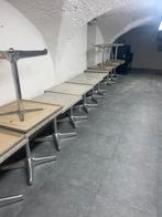 Terrastafels met stoelen in inox, Ophalen