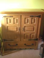Eiken bar kast, Huis en Inrichting, Kasten | Buffetkasten, Ophalen, 100 tot 150 cm, Eikenhout, 50 tot 100 cm