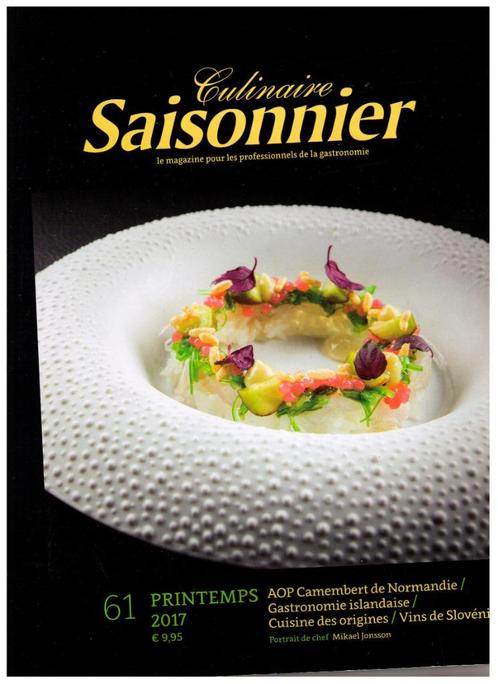 Culinaire Saisonnier nr 61 , printemps 2017., Livres, Santé, Diététique & Alimentation, Comme neuf, Autres types, Enlèvement ou Envoi