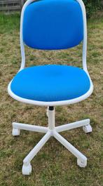 Bureaustoel felblauw kind, Huis en Inrichting, Bureaustoelen, Ophalen, Zo goed als nieuw, Blauw, Bureaustoel