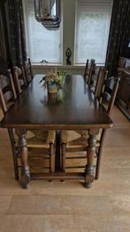 Frans eiken meubelen in zeer nette staat, Maison & Meubles, Salles à manger complètes, Enlèvement, Comme neuf, Klassiek, 4 à 6 chaises