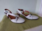 open schoenen GP Design lichtgrijs leder mt 38 hakhoogte 7 c, Pumps, Ophalen of Verzenden, Zo goed als nieuw, Grijs