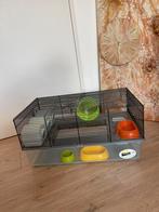 Ferplast Hamsterkooi Favola Zwart, Dieren en Toebehoren, Knaagdieren en Konijnen | Hokken en Kooien, Kooi, Minder dan 75 cm, Zo goed als nieuw