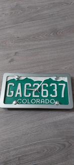 Klok nummerbord usa, Ophalen of Verzenden, Zo goed als nieuw