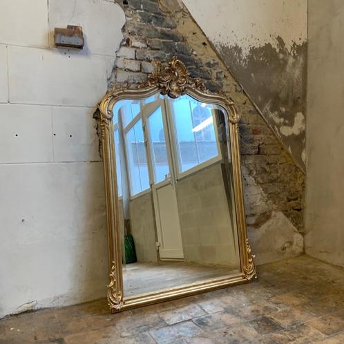 Afgeschuinde spiegel, Napoleon III-periode, Lodewijk XV-stij, Antiek en Kunst, Antiek | Spiegels, 50 tot 100 cm, 100 tot 150 cm