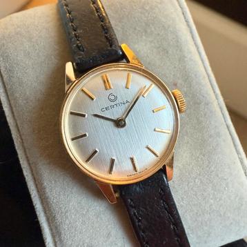 Vintage Certina, Handtassen en Accessoires, Horloges | Dames, Overige merken, Polshorloge, Ophalen of Verzenden, Goud